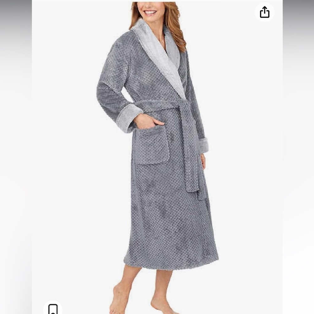Carole Hochman Texture Plush Wrap Robe